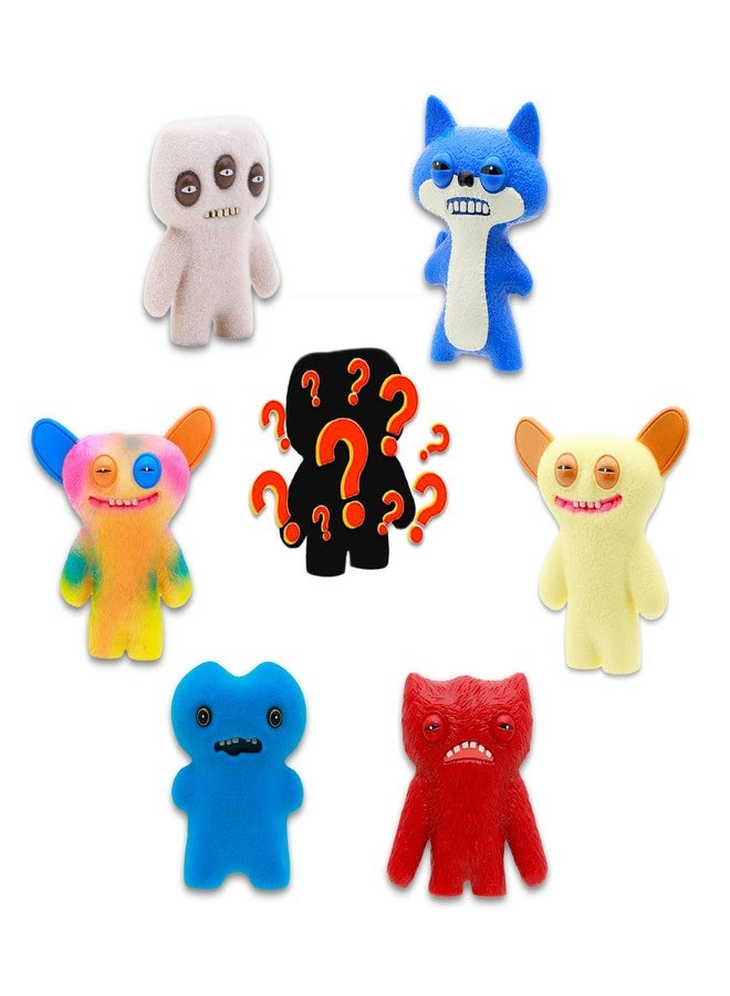 Fuggler Mini Figures 5 Pack - Bundle 5 Funny Ugly Monster Cupcake Topper Figurines Plus Stickers, More | Fuggler Party Supplies Set (Styles May Vary) - Image 2